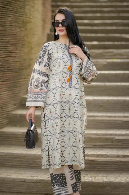 Urge 2PC Unstitched Lawn Printed Shirt with Printed Trousers - RF1110 royalpret