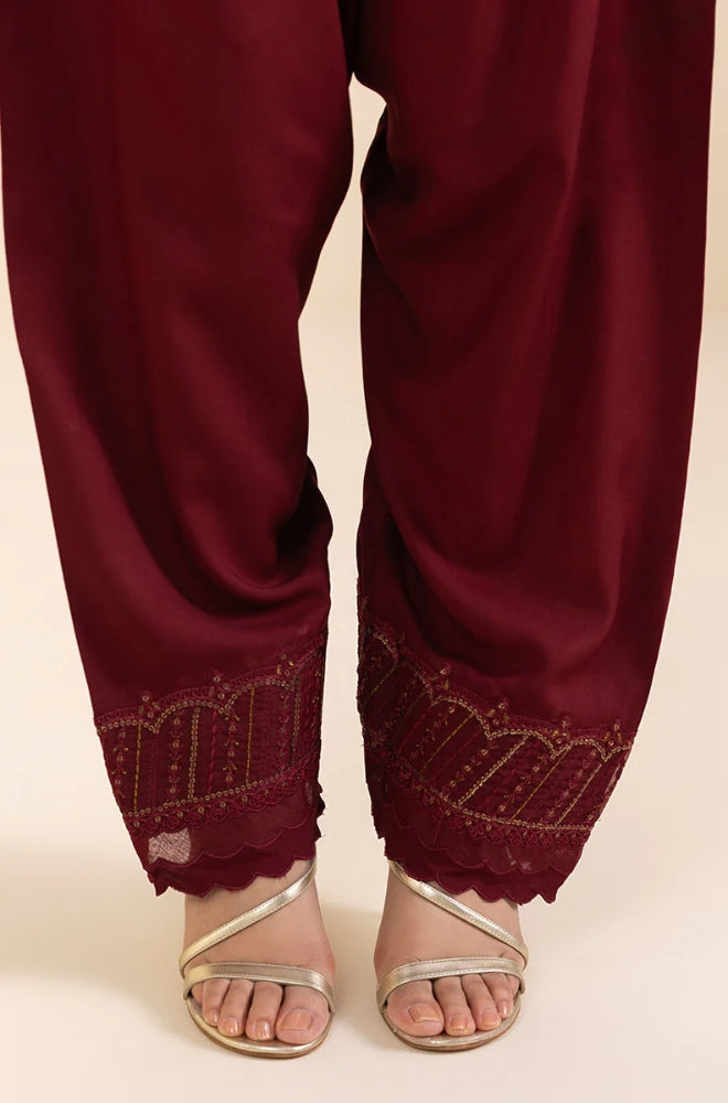 Sapphire - 3PC Unstitched Khaddar Embroidered Shirt with Digital Printed Dupatta and Trouser- RF1294