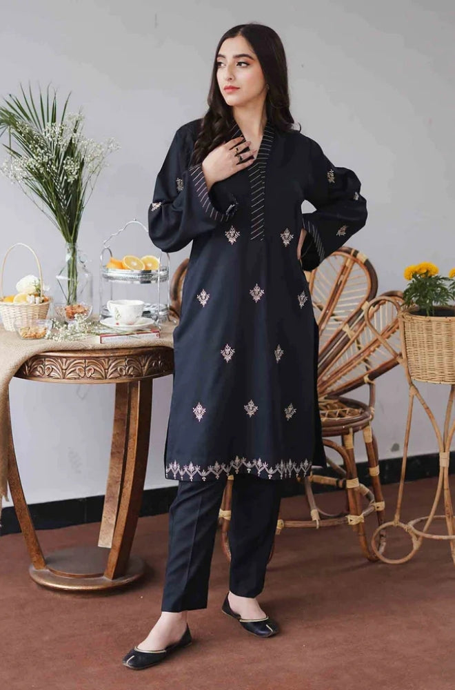 Aisling - 3PC Unstitched Dhanak Embroidered Shirt with Dhanak Dupatta and Trouser - RF1158