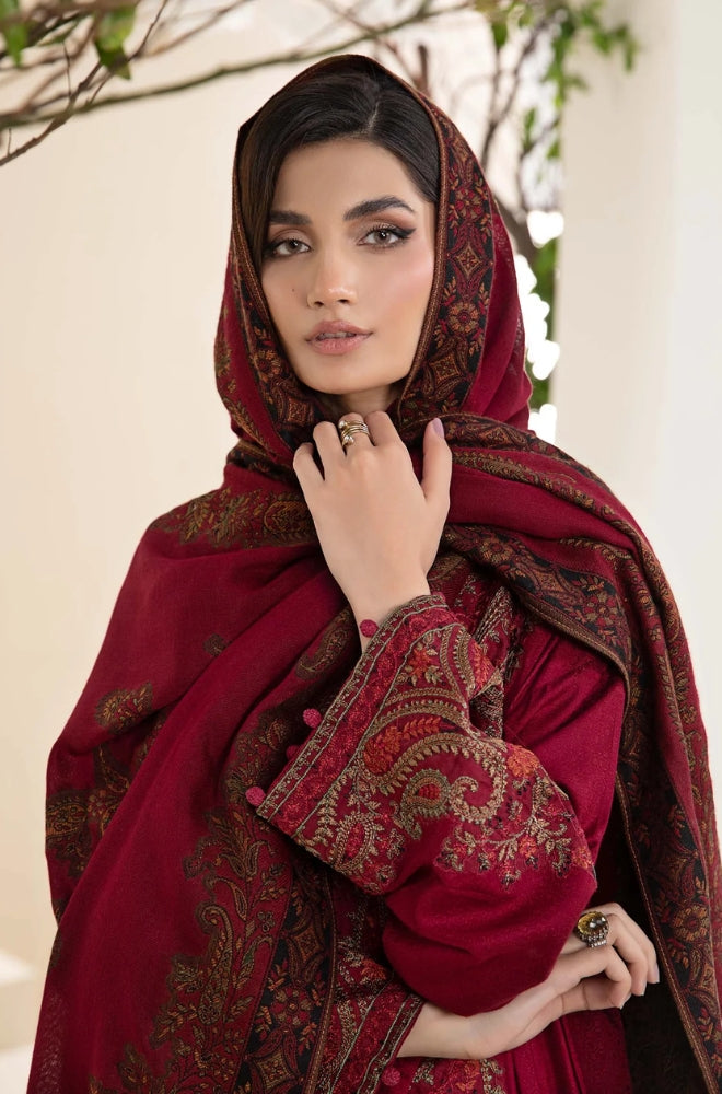 Maria B - 3PC Lawn Embroidered Shirt with Printed Chiffon Dupatta (Unstitched) - RF1314