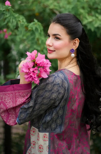 Urge 2PC Unstitched Lawn Printed Shirt with Printed Trousers - RF1109 royalpret