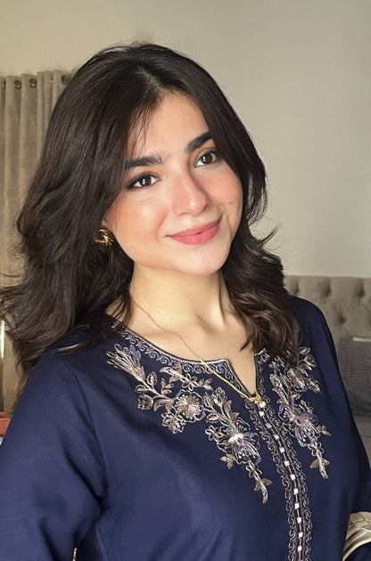 Shabnam - Stitched 2PC Dhanak Embroidered - RP0003 Royal Pret