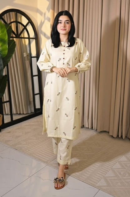 Gulbahaar - Stitched 2PC  Dhanak Embroidered- RP0007 Royal Pret