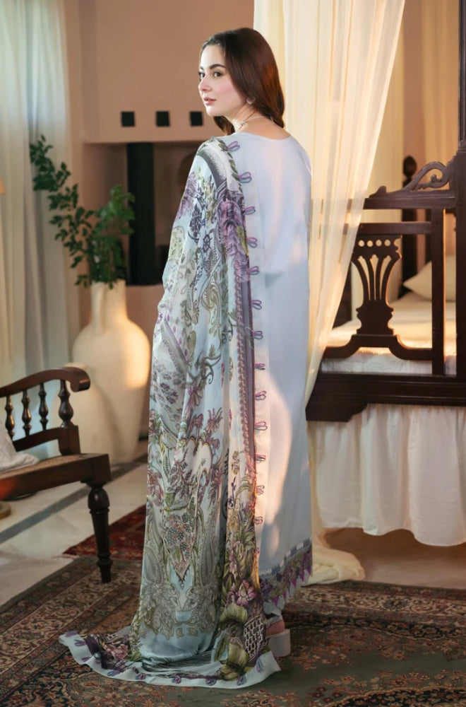 Jade - 3PC Lawn Embroidered Shirt with Printed Chiffon Dupatta (Unstitched) - RF1319