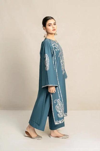 Urge - 2PC Unstitched Lawn Embroidered Shirt with Embroidered Lawn Trousers - RF1089 royalpret