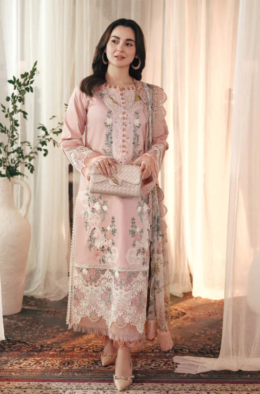Jade - 3PC Lawn Embroidered Shirt with Printed Chiffon Dupatta (Unstitched) - RF1320