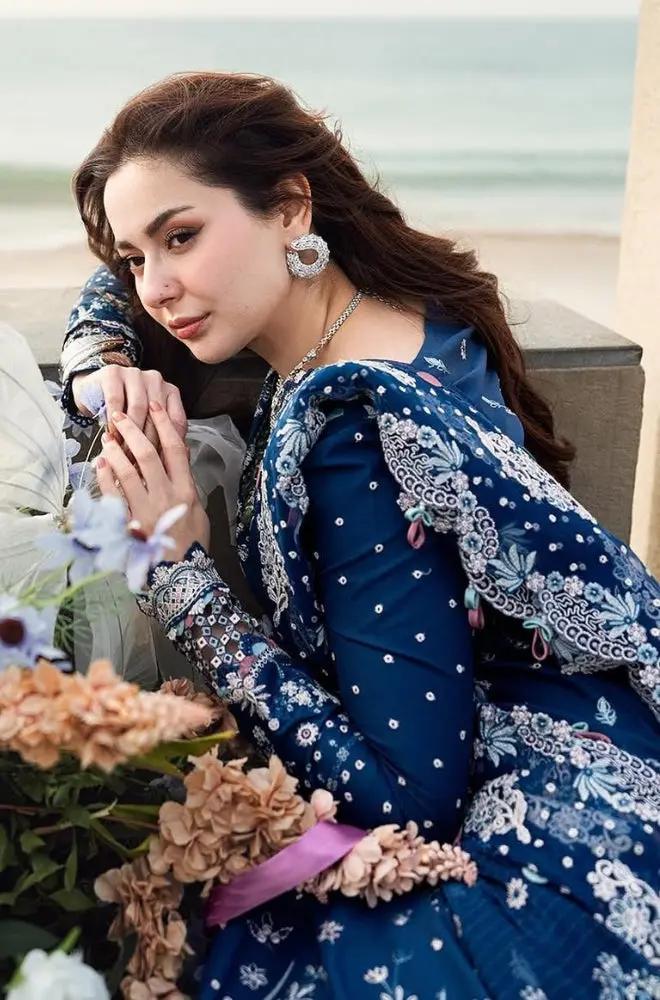 3PC Lawn Embroidered Shirt with Embroidered Chiffon Dupatta (Unstitched) - RF1305 royalpret