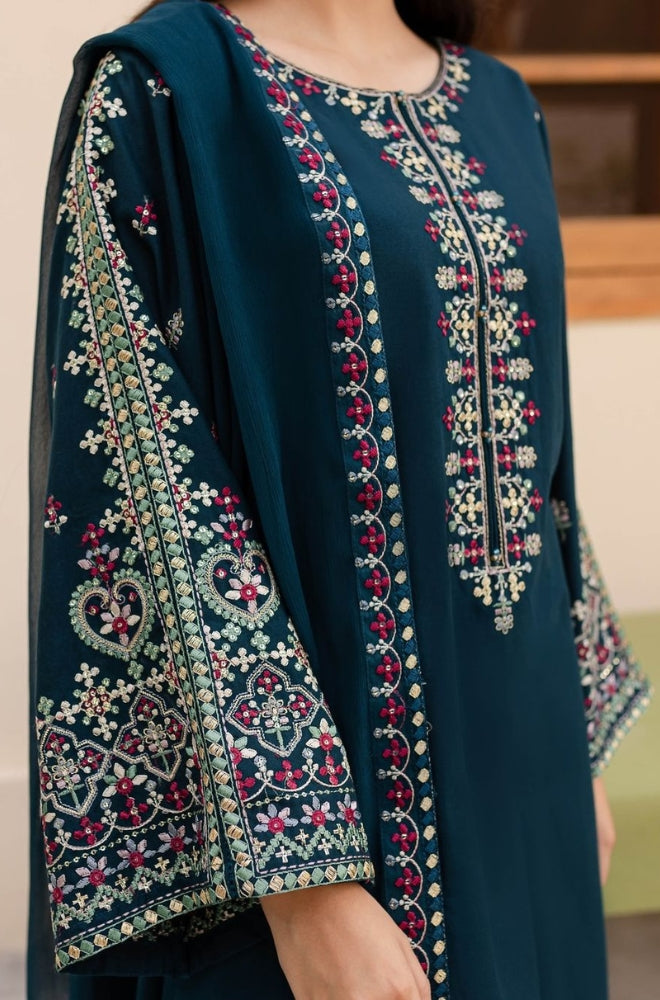 Batik - 3PC Lawn Embroidered Shirt with Embroidered Chiffon Dupatta (Unstitched) - RF1315
