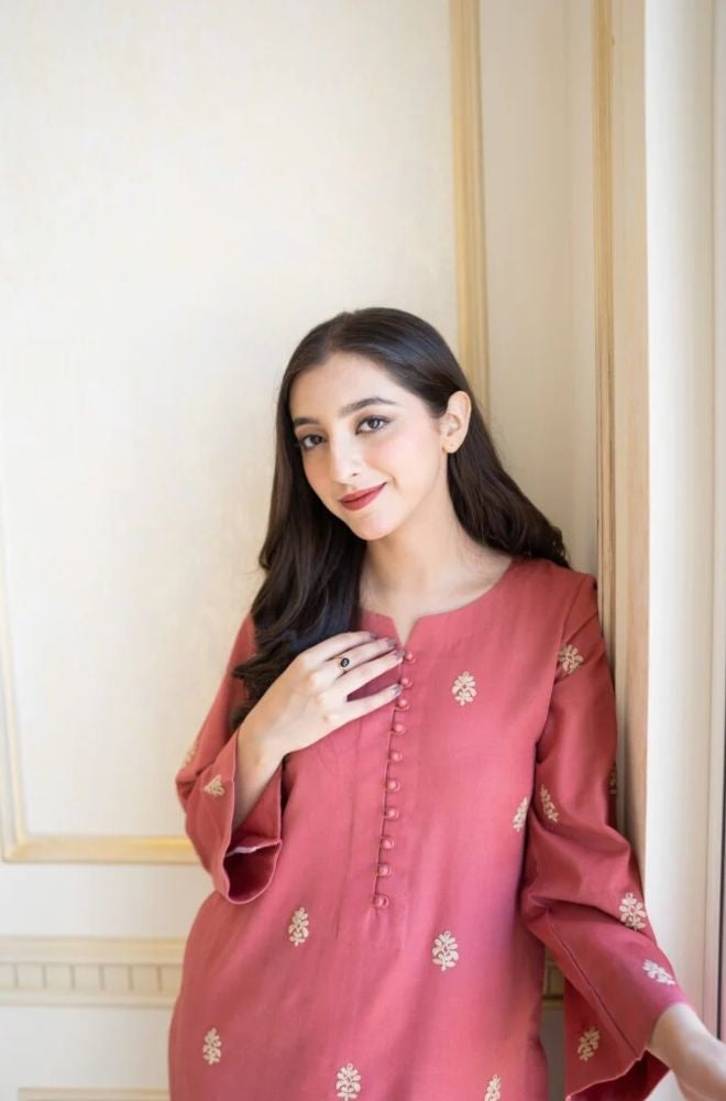 Aisling - 3PC Unstitched Dhanak Embroidered Shirt with Dhanak Dupatta and Trouser - RF1154