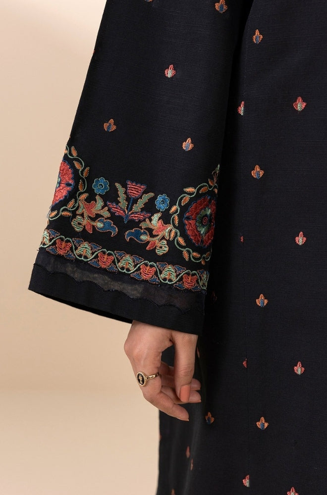 Sapphire - 3PC Unstitched Khaddar Embroidered Front with Digital Printed Dupatta and Trouser - RF1276