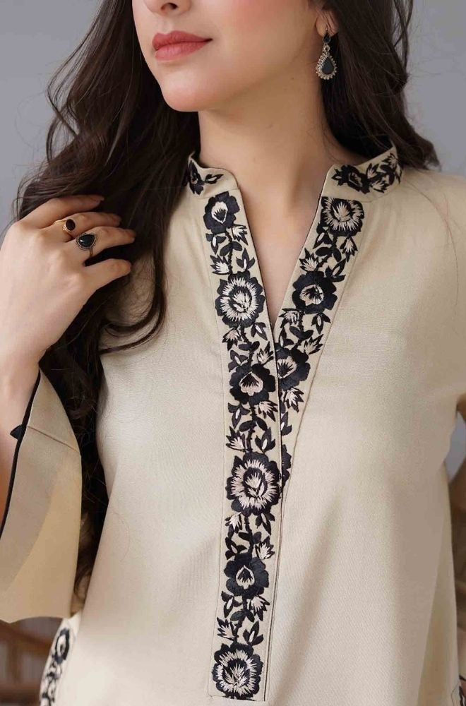 Aisling - 3PC Unstitched Dhanak Embroidered Shirt with Dhanak Dupatta and Trouser - RF1148