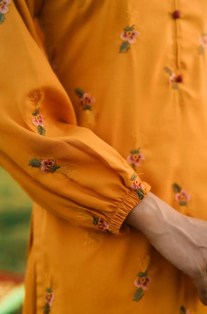 Meher - Stitched 2PC Dhanak Embroidered - RP0001 Royal Pret