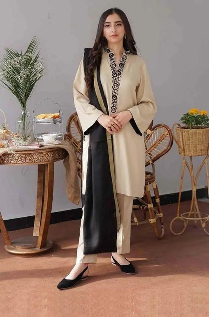 Aisling - 3PC Unstitched Dhanak Embroidered Shirt with Dhanak Dupatta and Trouser - RF1148 royalpret