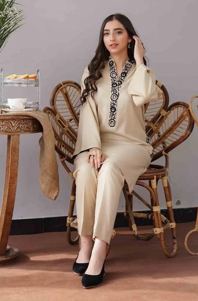 Aisling - 3PC Unstitched Dhanak Embroidered Shirt with Dhanak Dupatta and Trouser - RF1148 royalpret