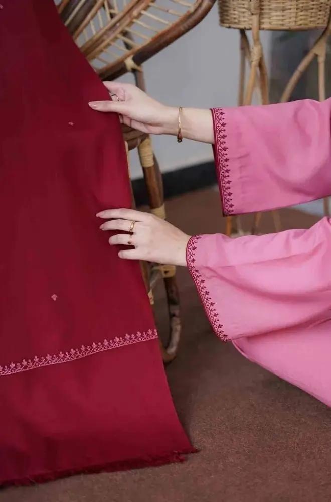 Aisling - 3PC Unstitched Dhanak Embroidered Shirt with Dhanak Embroidered Dupatta and Trouser - RF1149 royalpret