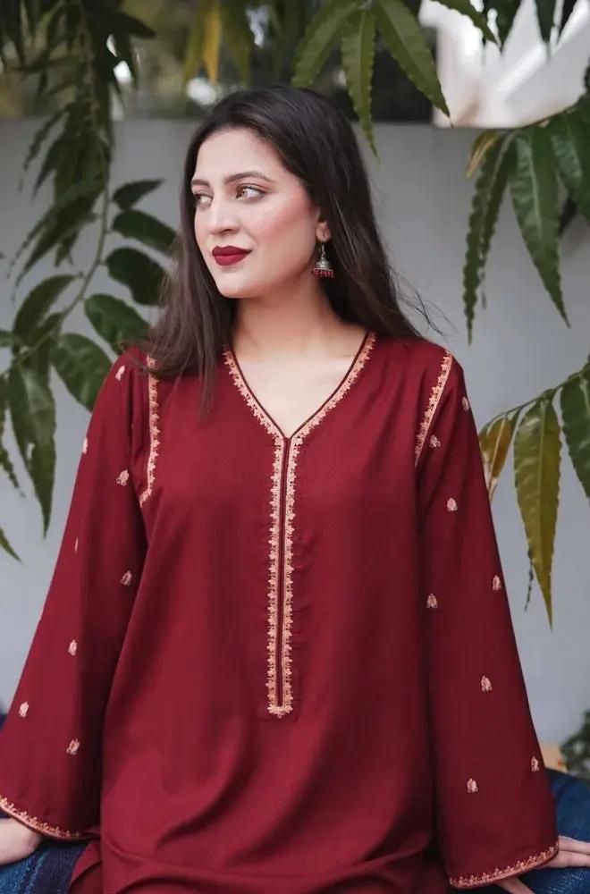 Aisling - 3PC Unstitched Dhanak Embroidered Shirt with Dhanak Embroidered Dupatta and Trouser - RF1155 royalpret