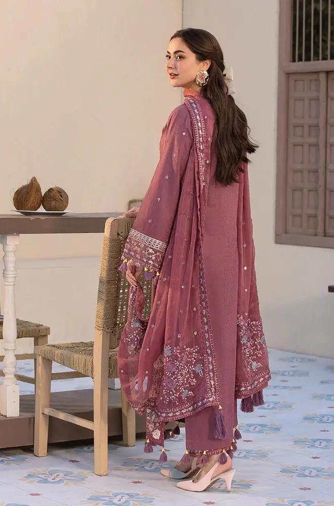 Allys - 3PC Lawn Sequence Embroidered Shirt with Embroidered Chiffon Dupatta (Unstitched) - RF1338 royalpret
