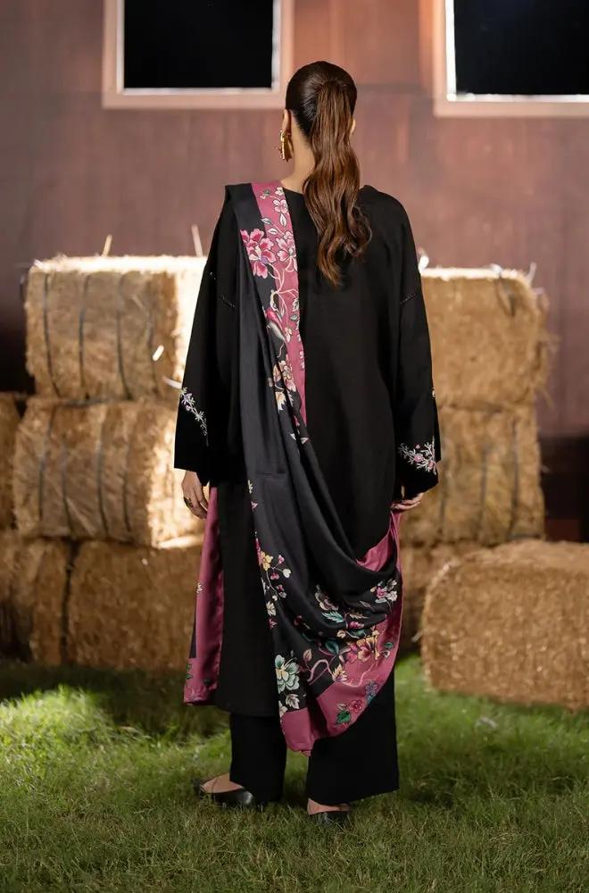 Maryam N Marya - 3PC Khaddar Embroidered Shirt with Digital Printed Dupatta and Trouser - RF1413 Royal Pret