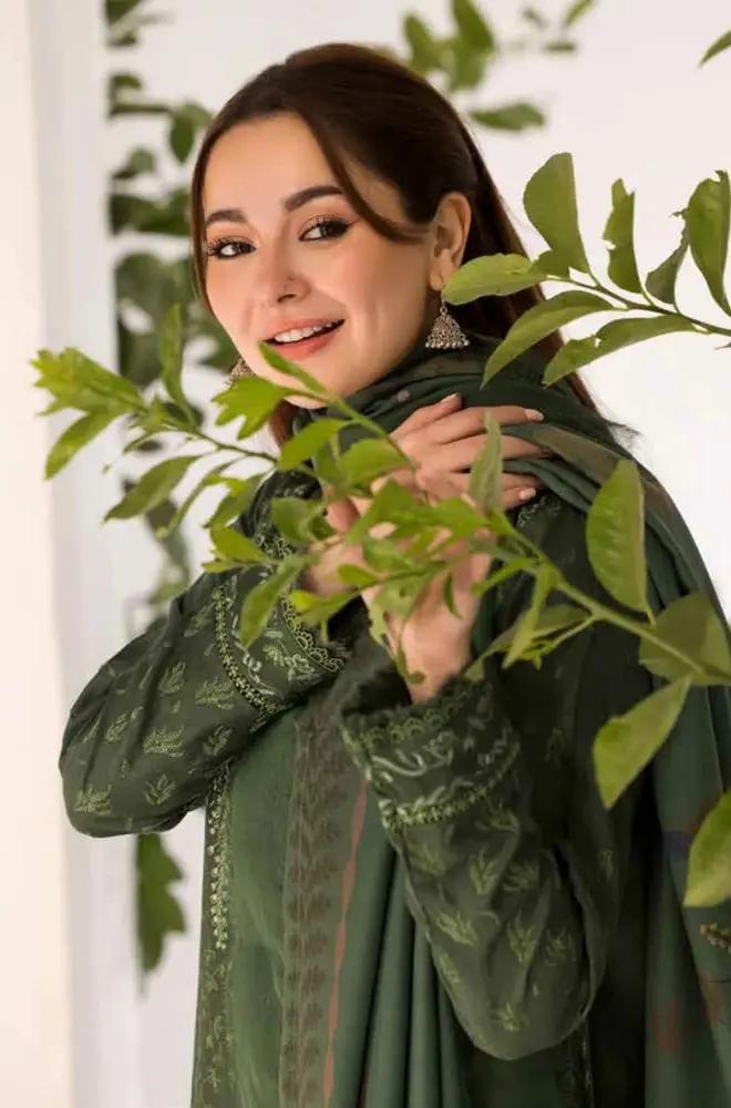 Sobia Nazir - 3PC Unstitched Dhanak Embroidered Shirt with Printed Shawl - RF1301 royalpret