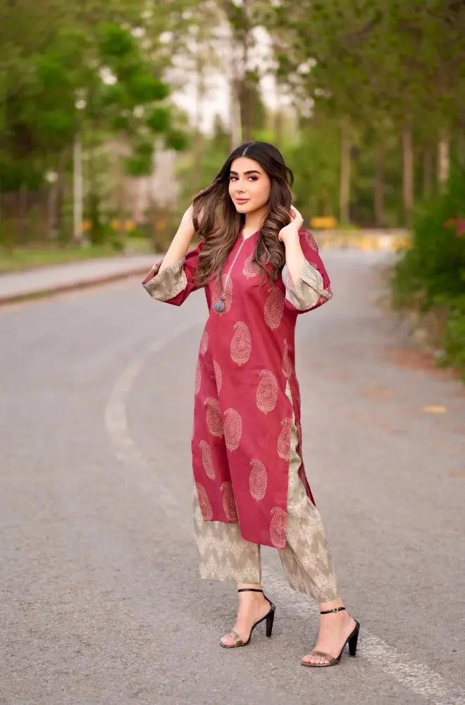 Urge 2PC Unstitched Lawn Printed Shirt with Printed Trousers - RF1106 royalpret