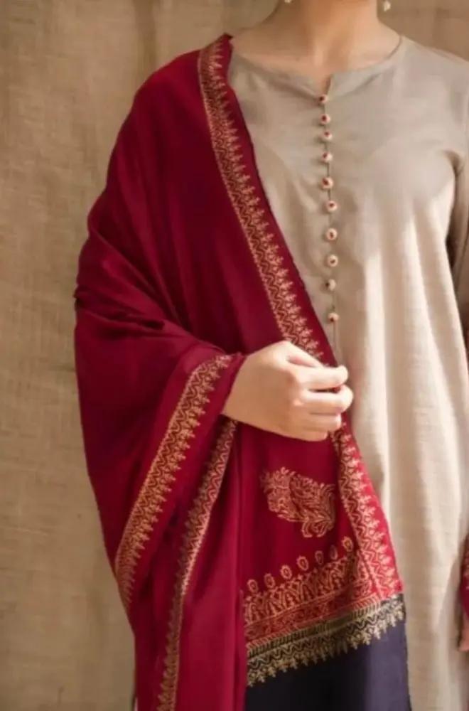 Zarpash - 3PC Unstitched Dhanak Shirt with Digital Printed Dupatta and Trouser - RF1219 Royal Pret